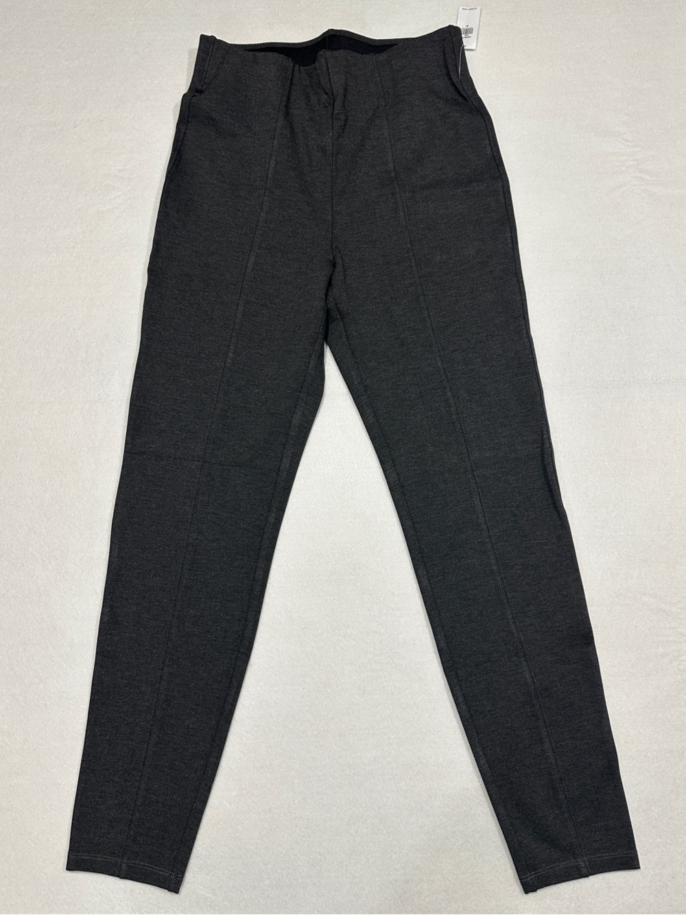 NWT Old Navy Women's Charcoal Grey Stretch Ponte Leggings with Front Seam, M